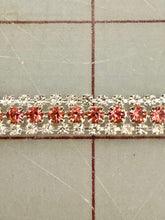 Rhinestone Banding - 18ss Cup Chain Light Pink and 16ss Crystal in Silver